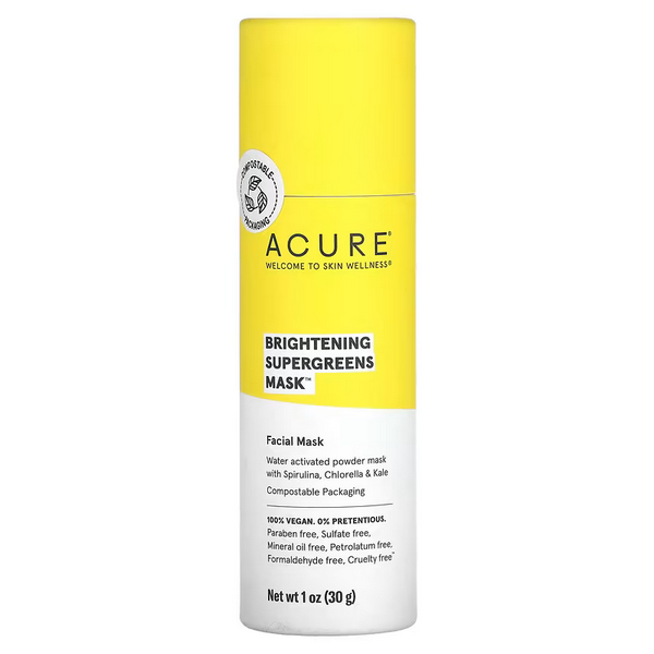 ACURE, Brightening Supergreens Beauty Mask, 1 oz (30 g)