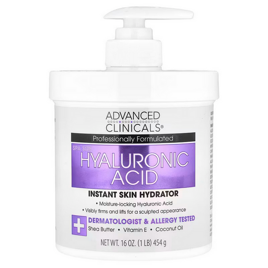 Advanced Clinicals, Hyaluronic Acid, Instant Skin Hydrator, 16 oz (454 g)