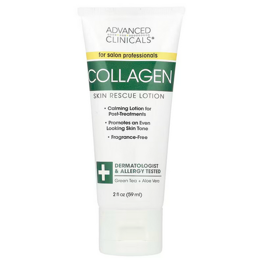 Advanced Clinicals, Collagen, Skin Rescue Lotion, Fragrance Free, 16 oz (454 g)