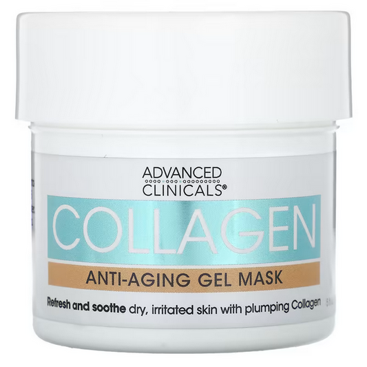 Advanced Clinicals, Collagen, Anti-Aging Gel Beauty Mask, 5 fl oz (148 ml)