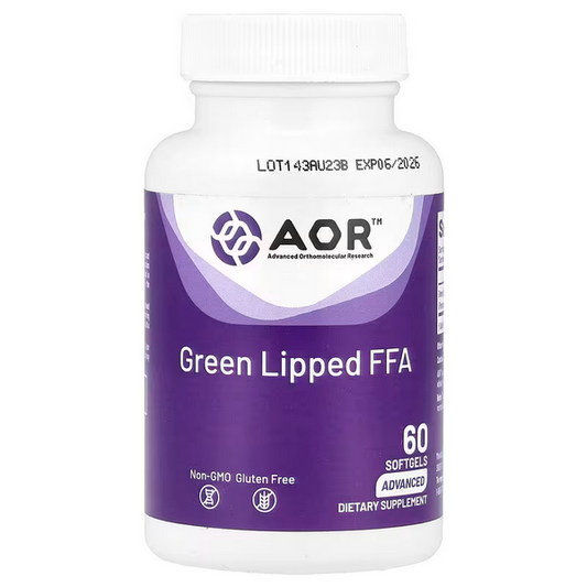 Advanced Orthomolecular Research AOR, Green Lipped FFA, 60 Softgels