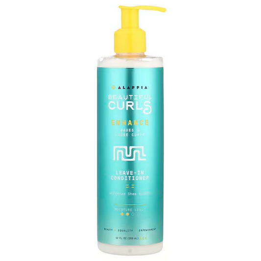 Alaffia, Beautiful Curls, Enhance, Leave-In Conditioner, Waves and Loose Curls, Unrefined Shea Butter, 12 fl oz (354 ml)