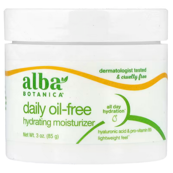 Alba Botanica, Hawaiian Oil Free Moisturizer, Refining, Aloe & Green Tea, 3 oz (85 g)