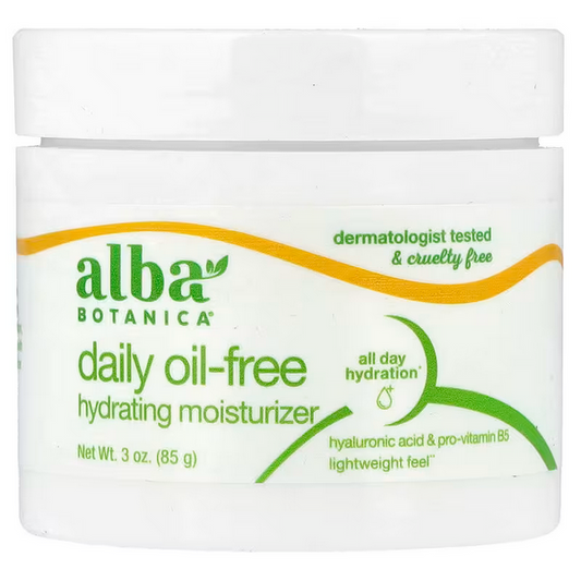 Alba Botanica, Hawaiian Oil Free Moisturizer, Refining, Aloe & Green Tea, 3 oz (85 g)