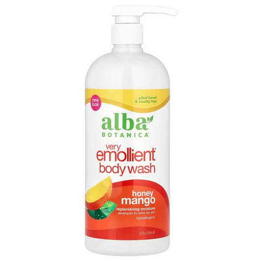 Alba Botanica, Very Emollient® Body Wash, Honey Mango, 32 fl oz (946 ml)