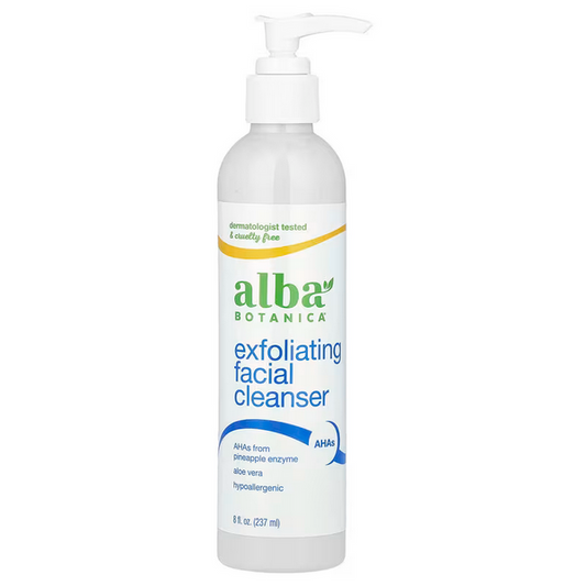 Alba Botanica, Exfoliating Facial Cleanser, 8 fl oz (237 ml)