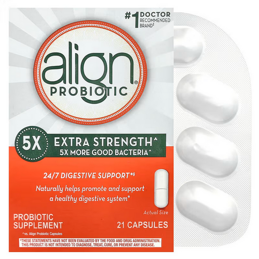 Align Probiotics, 24/7 Digestive Support, Probiotic Supplement, Extra Strength, 17.5 mg , 21 Capsules