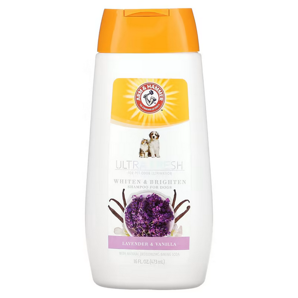 Arm & Hammer, Ultra Fresh, Whiten & Brighten Shampoo For Dogs, Lavender & Vanilla, 16 fl oz (473 ml)