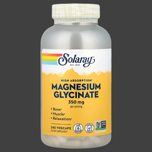 2 x SOLARAY, Magnesium Glycinate, 350mg, 2 x 240 caps